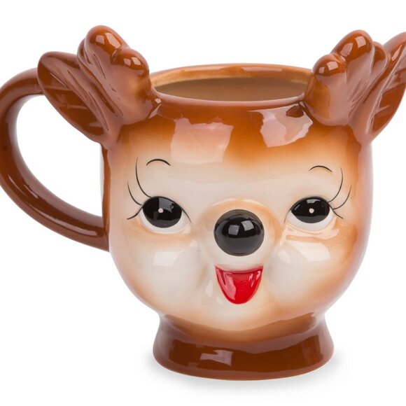 NEW RARE Winter Wonder Lane Figural Reindeer Mug - Picture 2 of 7